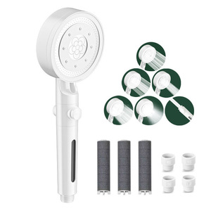 Pommeau de Douche Portable avec Filtre à Pierres Minérales, Surface Chromée, Installation Facile, Garantie 3 Ans pour <span class=keywords><strong>Robinet</strong></span> de Salle de Bain - Product Image 1