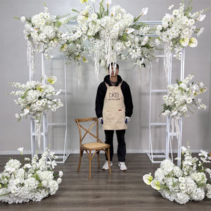 Fondo de Flores Artificiales Personalizado, Arco de Flores para Boda, Fondo para Propuesta de San Valentín - Product Image 1
