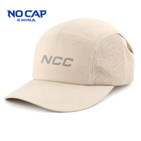 Gorra Deportiva Nocapchina Personalizada de 5 Paneles con Malla, Visera Curva, Transpirable, de Secado Rápido y Ajustable para Uso Diario al Aire Libre