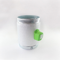 Système de ventilation et de climatisation en acier inoxydable, registre de ventilation motorisé rond avec couche isolante et installation facile