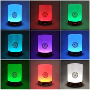 Haut-Parleur <span class=keywords><strong>Coranique</strong></span> avec Horloge Azan Numérique, Lampe de Table USB, Lampe de Chevet sans Fil pour Chambre, <span class=keywords><strong>Veilleuse</strong></span> de Table - Product Image 6