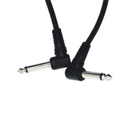 Câble de guitare mâle à angle droit 1/4 "Câble de microphone TRS 6.35mm