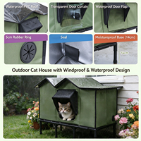 Abri pour chats errants, pliable, résistant à l'eau, à la pluie, à l'humidité, au vent, isolé, chaud, facile à nettoyer, solide, pour toutes les saisons, y compris l'hiver