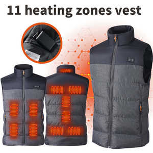 Hombres Mujeres Body Warmer Abrigo Chaqueta USB Calentador Térmico Invierno <span class=keywords><strong>Chaleco</strong></span> Calentado - Product Image 3