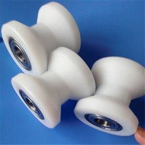 Fabrika özel plastik/naylon/POM/PP / PVC naylon silindir kasnak tekerlekler ile rulmanlar - Product Image 4