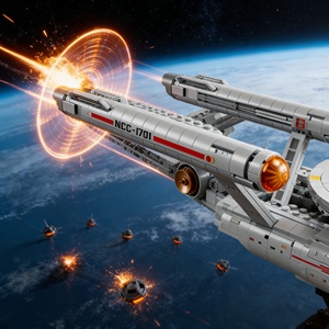 Jouet de construction <span class=keywords><strong>Star</strong></span> <span class=keywords><strong>Trek</strong></span> USS Enterprise NCC-1701, ensemble de modèles créatifs pour adultes, collectionnables, cadeau à exposer - Product Image 3