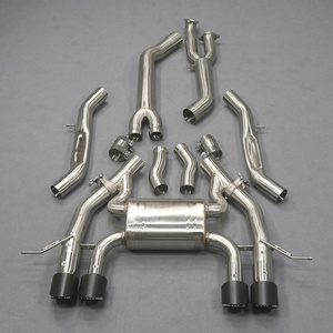 Performance-tuning Race Valvetronic Cat-<b>back</b> Exhaust System with Exhaust Muffler & Tips for BMW M3 M4 G80 G82 G83 S58B30A 3.0T - Product Image 4