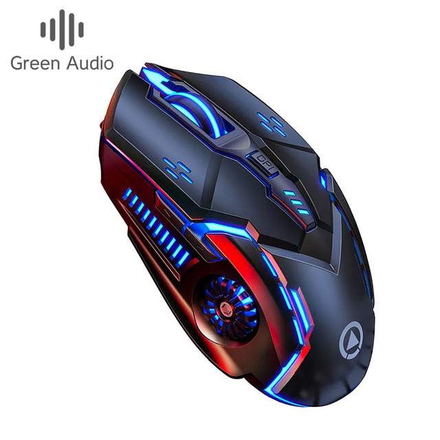 GAZ-M04 Wireless Gaming Mouse Rechargeable RGB Backlit Light Optical Computer Mouse 3200DPI for Laptop PC