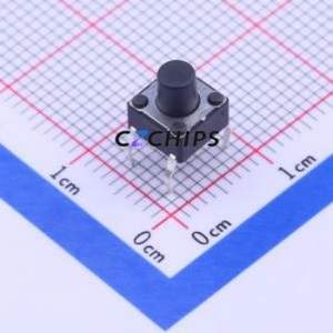 DTS-63K-V Tactile Switch Through hole Component (THT) Switch Single Pole Single Throw Round Button Through Hole 6.2mm - Product Image 1