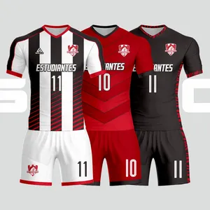 Camiseta de fútbol personalizada por sublimación, uniforme para equipos de fútbol, Jersey de fútbol personalizado, diseño de uniforme de secado rápido