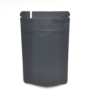 Wholesale Matte Black Package Stand Up Pouch Aluminum Foil Packaging ZipLock Mylar Storage Food Bags