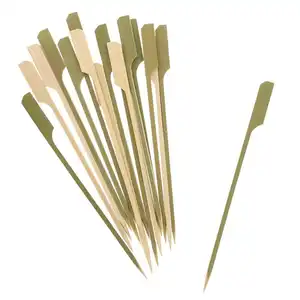 Multi-function Fruit Pick Skewers Stick Eco Friendly Disposable Biodegradable Food Picks BBQ Disposable Skewer