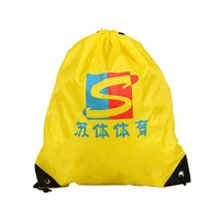 Sac fourre-tout de luxe en polyester recyclé écologique avec cordon de serrage, sac de shopping vierge pour sublimation aux motifs colorés