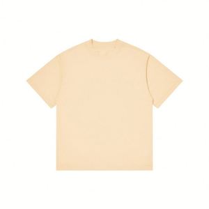 Ropa básica de alta calidad, camisetas de algodón Pima de gran tamaño de verano de Color sólido para mujer, ropa informal - Product Image 3