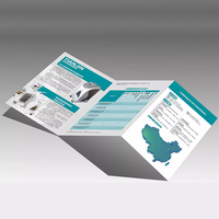 Brochure publicitaire pliée en trois personnalisée 200 g/m², catalogue, couverture rigide, livret couleur avec service d'impression sur papier fantaisie