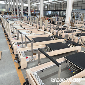Oferta Destacada: Cama Reformer de Pilates de Madera de Arce de Alta Calidad y Bajo Precio, con Torre de Pilates de Medio Trapecio y Riel Completo - Product Image 6