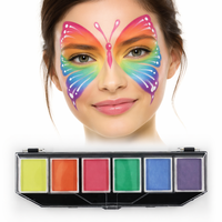 Peinture faciale chinoise multicolore de haute qualité, peinture corporelle pour femme nue