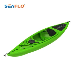 SEAFLO OEM accetta il miglior prodotto di vendita Single Sit In Ocean Kayak 10ft sea ocean river kayak sit in canoa/kayak di plastica In vendita