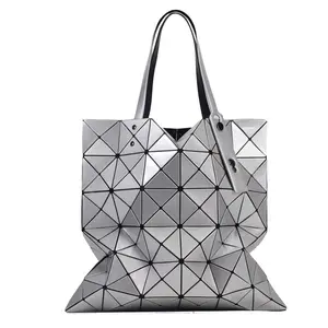 2024 Neue Mode geometrische Diamant Latten-Tote-Tasche große Kapazität Damen-Schulter-Handtasche mit sechs Fachen