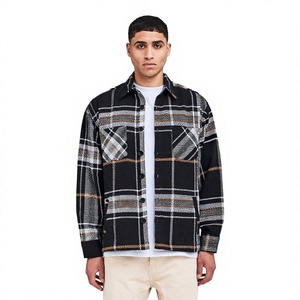 Premium Quality Wholesale Men Flannel <b>Shirt</b> 100% <b>Wool</b> Breathable Eco-Friendly Anti-Wrinkle Long Sleeve Winter Casual Unisex - Product Image 1
