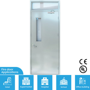 FHM-1039 Cotización Directa de Fábrica: Puertas Cortafuegos Modernas de Acero Inoxidable con Apertura Lateral, Resistencia Excepcional al Fuego, para Centros Comerciales y Hoteles - Product Image 3