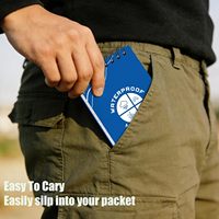 Bloc de Notas Impermeable de 5 x 3 Pulgadas con Espiral Superior, para Todo Tipo de Clima, con 50 Hojas, Bloc de Bolsillo para Regalo, para Oficina, Escuela, Aire Libre