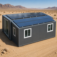 Maison conteneur pliable et extensible de 20 pieds ou 40 pieds, écoénergétique, pour habitation avec système d'énergie solaire hors réseau