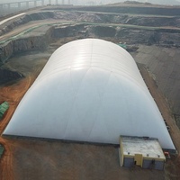 Structure de dôme d'air d'atelier d'entrepôt de longue portée à vendre Bâtiment de stockage gonflable pris en charge par air énorme de qualité industrielle