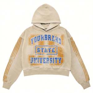 Conjunto de pantalones con capucha de gran tamaño con estampado personalizado, nueva moda, ropa de calle, chándal de dos piezas para un estilo informal para el otoño - Product Image 2