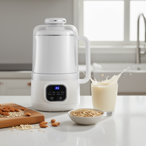 Máquina para hacer leche vegetal de 34 oz y 200W con control por microcomputadora, para leche de soja, jugo de avena, cereales de arroz y bebidas vegetales caseras. - Product Image 2