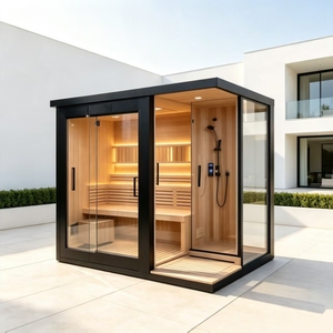 Sauna <span class=keywords><strong>doccia</strong></span> in cedro rosso, resina di pino, trasparente e duratura, per esterni, adatta a insetti e formiche, non soggetta a corrosione - Product Image 4