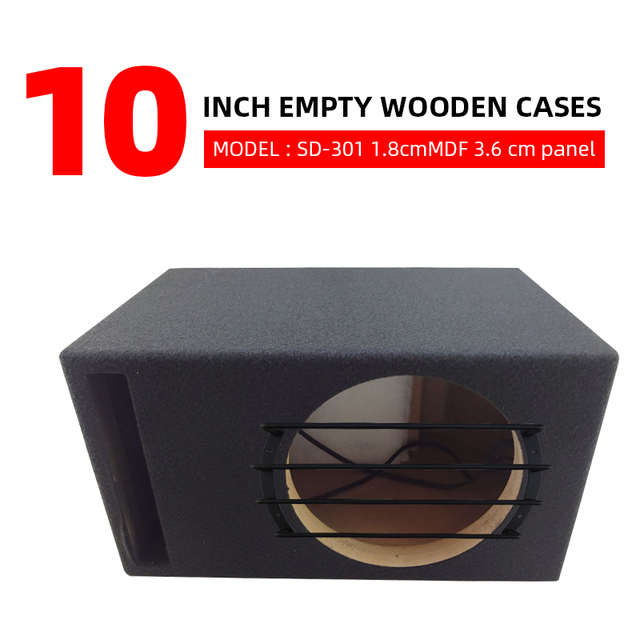 SD-310 Car Audio Empty Wooden Box 10inch Empty Box Any Size 18mm MDF Material