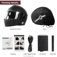 Casque de moto avec intercom sans fil FreedConn BM22, portée 1000 mètres, radio FM intégrée