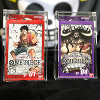 SHP Acrylique One Piece Booster Box Jeu de cartes Anglais Trois Capitaines Rassemblement pour Ultimate Captains Starter Deck ST-10 ST-13 Case