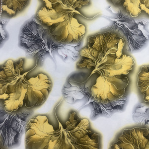 Nuova alta qualità 4 vie tessuto in poliestere elasticizzato stampa digitale copertura in tessuto con oro per le donne abbigliamento estivo - Product Image 4