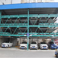 Système de levage de stationnement vertical à plusieurs niveaux à 4 poteaux avec capacité de charge de 2500 kg pour abri de voiture et stockage de voitures