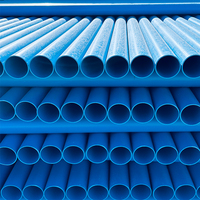 Pipa PVC-O Biru Kustom Panjang Grosir Pabrik, Pipa Casing Sumur, Diameter Besar, Umur Panjang, Pipa Sumur Air