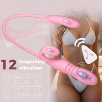 Erwachsenen-Sexspielzeug Elektrischer Teleskop-Vibrator Weiblicher Orgasmus-Masturbator G-Punkt Doppelte Vibration für Frauen