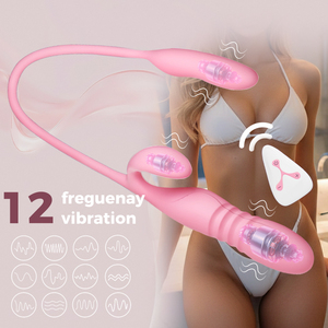 Productos Sexuales para Adultos, Vibrador Telescópico Eléctrico, Masturbador de Orgasmo Femenino, Vibración Dual en el Punto G para Mujeres - Product Image 4
