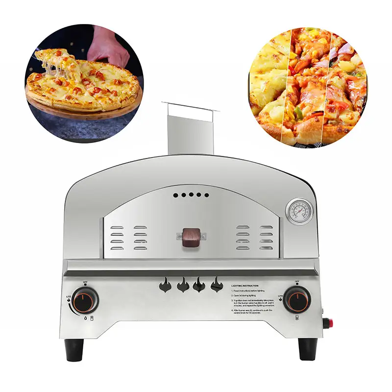 High Quality Factory Price Home Indoor Stainless Steel Gas Pizza Bbq Baking Oven Outdoor Camping Gas Pizza Oven