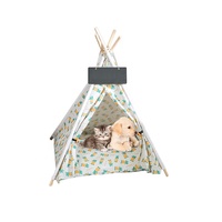 Outdoor tragbare Tipi Ent Großhandel faltbare abnehmbare Haustier Zelt Katze Hunde haus für Welpen Schlaf bett