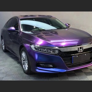 Bán Buôn Màu Tím Thay Đổi Màu Đỏ Tắc Kè Hoa Xe Vinyl Bọc Phim Có Thể Tháo Rời Keo Xe Bọc Phim Cho Xe - Product Image 4