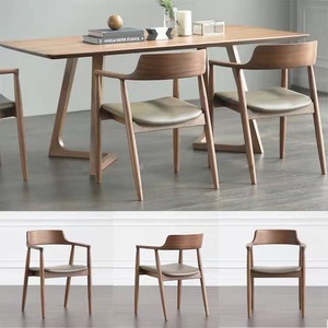 Bamboe moderne rechthoekige eettafel en stoelenset voor woonkamer, 4-persoons - Product Image 6