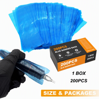 Sacs pour stylos de tatouage UINK, 200 pièces, enveloppes en plastique pour artistes tatoueurs, vente en gros, personnalisation OEM/ODM