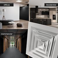Grille de ventilation en plastique ABS pour ventilateur d'extraction de salle de bain et climatiseur