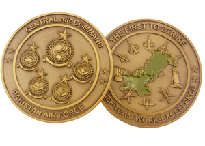 Moneta Commemorativa Personalizzata dell'Accademia Politica e Scientifica di <span class=keywords><strong>Napoli</strong></span>, Design 3D Dorato Bifacciale con Architettura e Angelo - Product Image 2