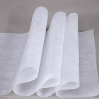 Tissus non tissés écologiques 100% polyester, rouleaux de tissu non tissé PET Spunbond pour la décoration intérieure, tissu non tissé