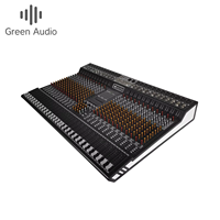 GAX-XM24 Green Audio Professionnel 24 Canaux Mixeur Audio USB avec Enregistrement AUX Console de Mixage Audio pour Scène DJ