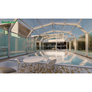 OEM/ODM احترافية مخصصة قابلة للطي تصميم جديد لغطاء الشمس في الهواء الطلق حاويات حمام سباحة قابلة للسير مظلة سقف حمام السباحة - Product Image 3