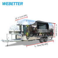 WEBETTER Foodtruck Sur Mesure Traiteur Commercial Cuisine Mobile Remorque Alimentaire Entièrement Équipée Camion Pizza Mobile À Vendre
